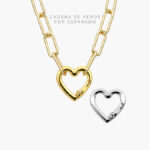 Dije Argolla Corazón Acero Inoxidable 002