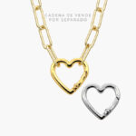 Dije Argolla Corazón Acero Inoxidable 003