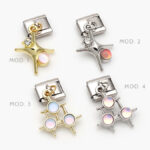 Charm Estrellas Acero Inoxidable Grupo 137