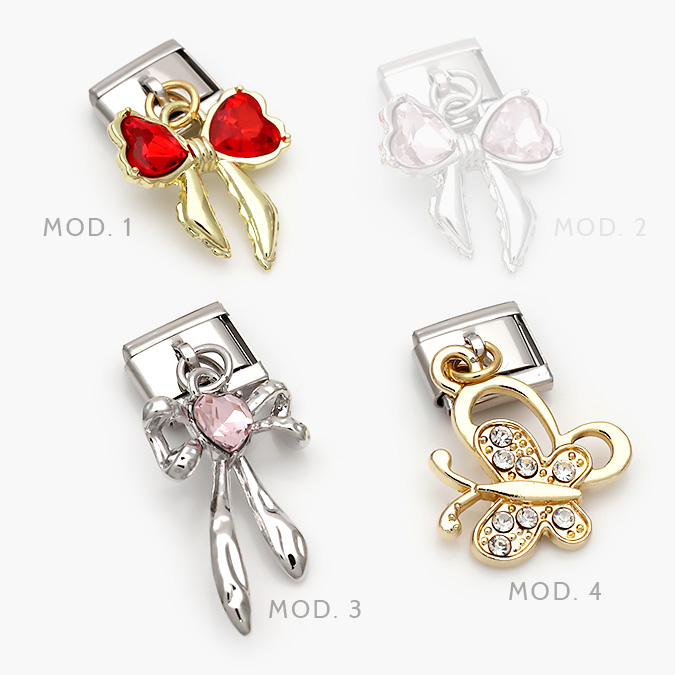 ACN0158 Charm Moños Acero Inoxidable Grupo 158 - Image 1