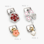 Charm Flor Acero Inoxidable Grupo 165