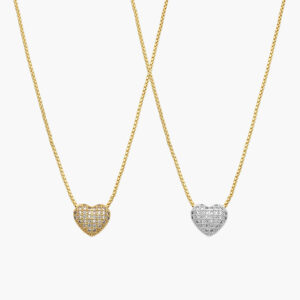 Collar Chapa de Oro Corazones 442