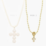 Collar Cruz Zirconia Chapa de Oro 294