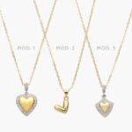 Collar Corazón Chapa de Oro 579