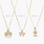 Collar Naturaleza Perlas Chapa de Oro 582