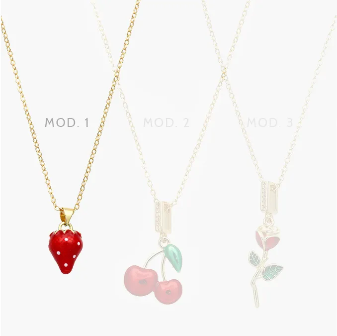 CTD0583-1 Collar Esmalte Chapa de Oro 583 - Image 1