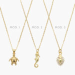 Collar Naturaleza Chapa de Oro 585