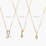 Collar Utensilios Chapa de Oro 587