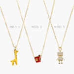 Collar Esmalte Chapa de Oro 588