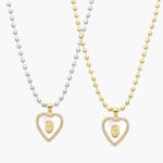 Collar Virgen Guadalupe Corazón Chapa de Oro 593