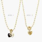 Collar Corazón Chapa de Oro 604