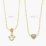 Collar Corazón Chapa de Oro 609