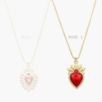 Collar Corazón Chapa de Oro 614