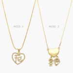 Collar Corazón Niños Chapa de Oro 615