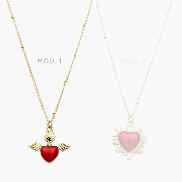 Collar Corazón Chapa de Oro 626 - Image 1