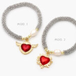 Pulso Corazón Perla Chapa de Oro 600