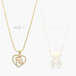 Collar Corazón Niños Chapa de Oro 615