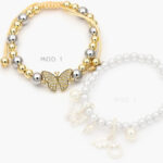 Pulso Ajustable Mariposa Chapa de Oro 599