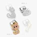 Charm Gato Acero Inoxidable Grupo 176