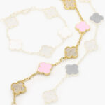 Pulso Flores Esmalte Chapa de Oro 610