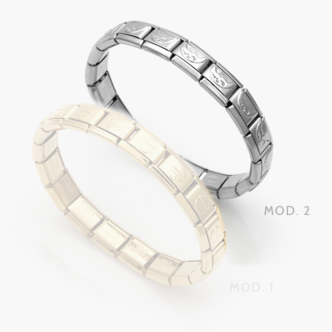 marcate51 Brazalete Corazones Acero Inoxidable Nomination 9 - Image 1