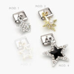 Charm Estrellas Acero Inoxidable Grupo 138