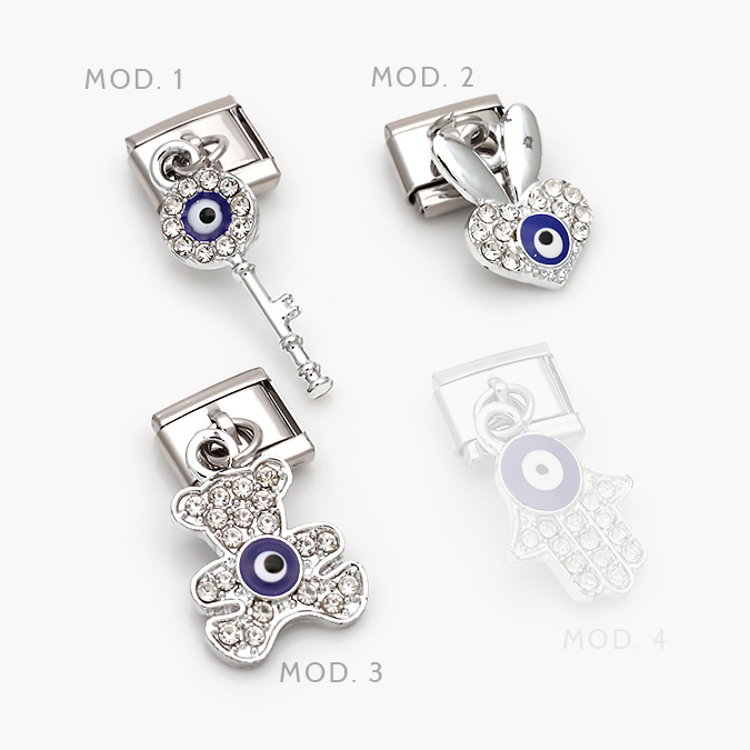 mmarca38 Charm Ojo Turco Acero Inoxidable Grupo 131 - Image 1