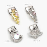 Charm Astros Corazón Acero Inoxidable Grupo 152