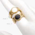 Anillo Piedra Acrílico Acero Inoxidable 435