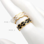 Anillo Esmalte Acero Inoxidable 441