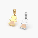 Dije Acero Inoxidable Niña Esmalte 0362