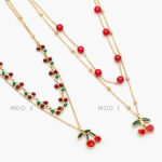 Layer Collar Cerezas Acero Inoxidable 507