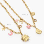 Collar Figuras Astros & Mar Acero Inoxidable 509