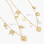 Collar Corazón Figuras Acero Inoxidable 511