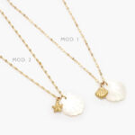 Collar Madre Perla Concha Acero Inoxidable 519