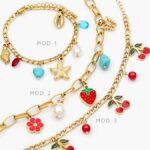 Pulso Figuras Esmalte Acero Inoxidable 635