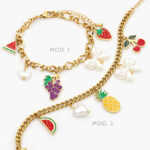 Pulso Figuras Perla/Esmalte Acero Inoxidable 636