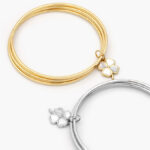 Brazalete Triple Flor Acero Inoxidable 640