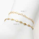 Tobillera Corazones Acero Inoxidable 61