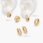 Arracadas Perlas Chapa de Oro 878