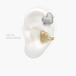 Cuffs Corazón Chapa de Oro 123