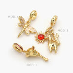 Dije Armado Naturaleza Chapa de Oro 101