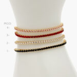 Pulso Ajustable Micropavé Chapa de Oro 793