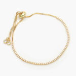 Pulso Ajustable Micropavé Chapa de Oro 795 - Image 2