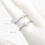 Anillo Perlas Plata .925 Rodizado 0212