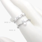 Anillo Perlas Plata .925 Rodizado 0213