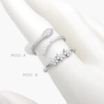 Anillo Zirconias Plata .925 Rodizado 0216