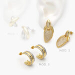 Aretes Chapa de Oro 636