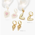 Hoops Corazón Chapa de Oro 888