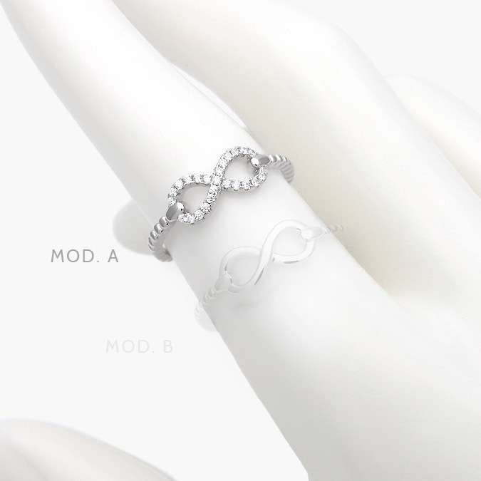 mmarca1 Anillo Infinito Plata .925 Rodizado 0218 - Image 1